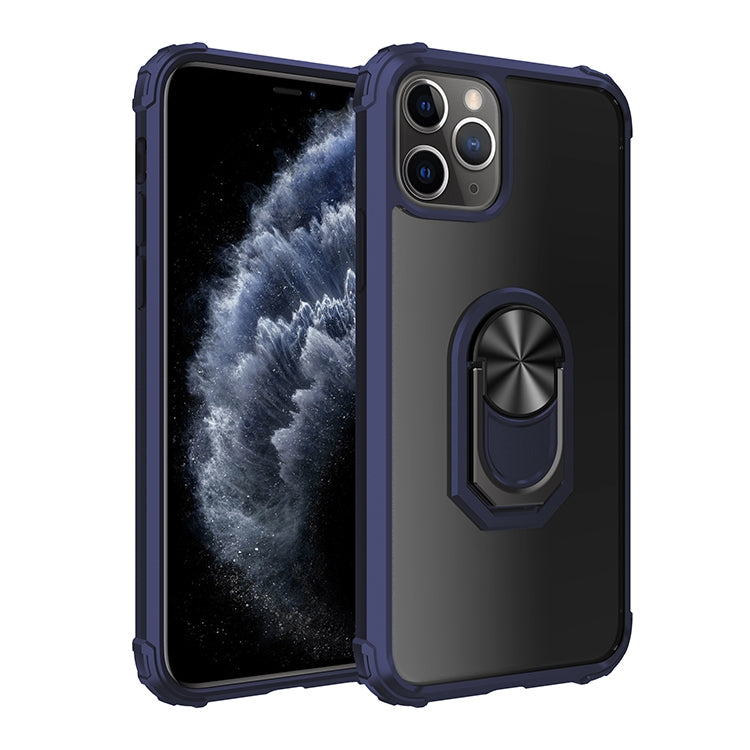For iPhone 11 Pro Shockproof  PC + TPU Protective Case with 360 Degree Rotating Ring Holder
