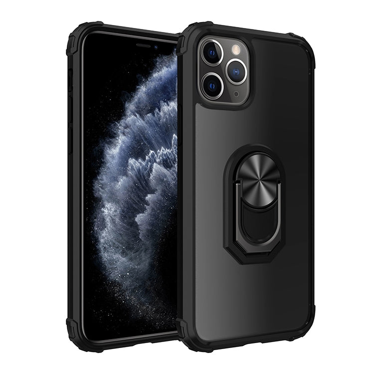 For iPhone 11 Shockproof  PC + TPU Protective Case with 360 Degree Rotating Ring Holder