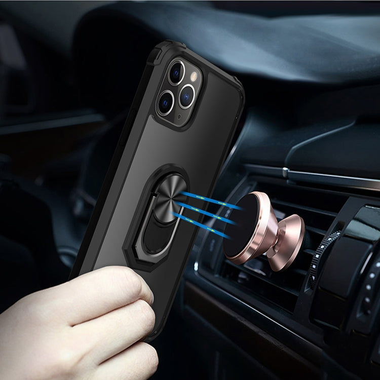 For iPhone 11 Shockproof  PC + TPU Protective Case with 360 Degree Rotating Ring Holder