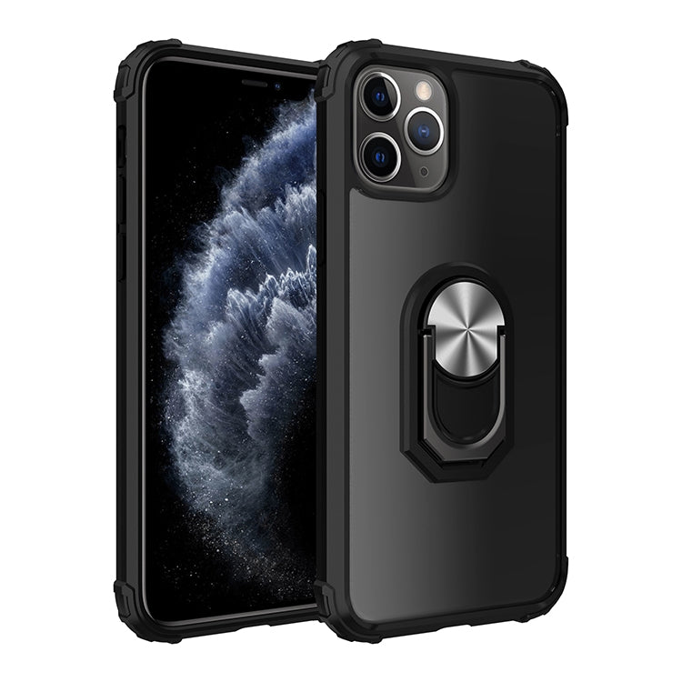 For iPhone 11 Shockproof  PC + TPU Protective Case with 360 Degree Rotating Ring Holder