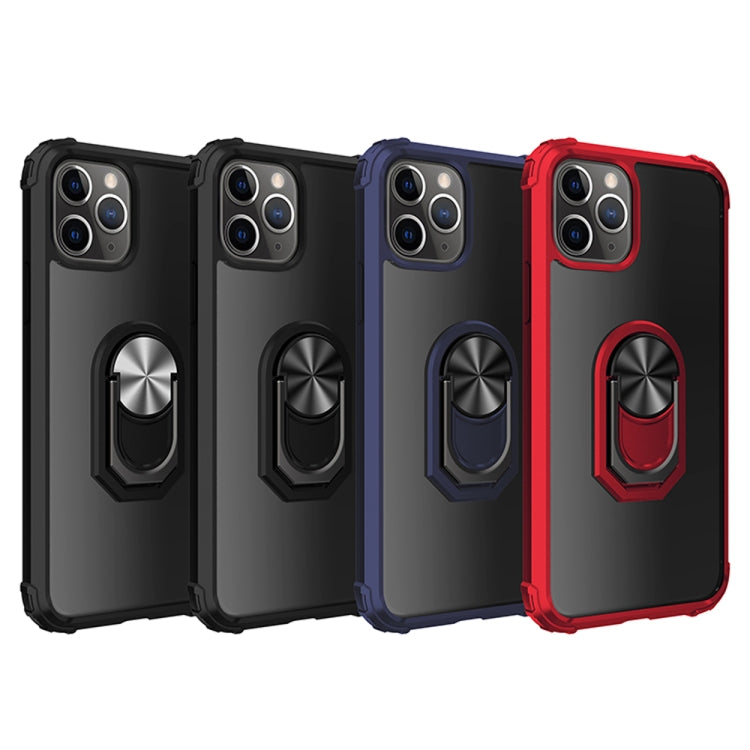 For iPhone 11 Pro Max Shockproof  PC + TPU Protective Case with 360 Degree Rotating Ring Holder