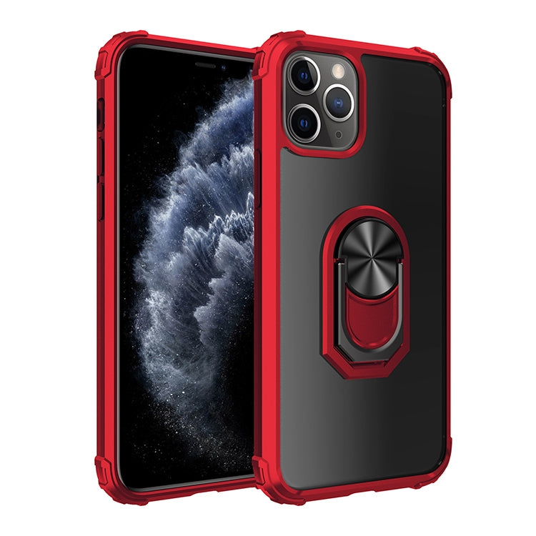 For iPhone 11 Pro Max Shockproof  PC + TPU Protective Case with 360 Degree Rotating Ring Holder