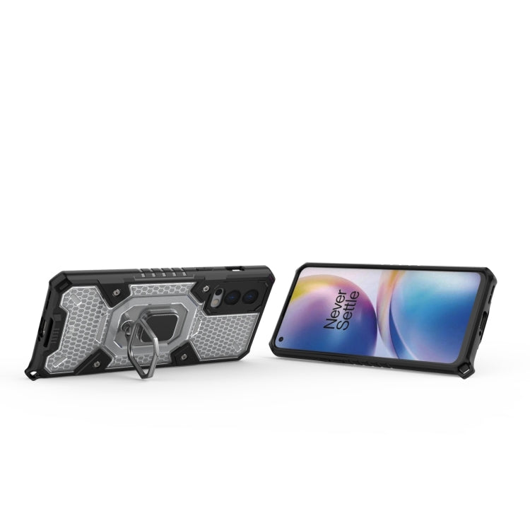 For OnePlus Nord 2 5G Space PC+TPU Shockproof Case with Ring Holder