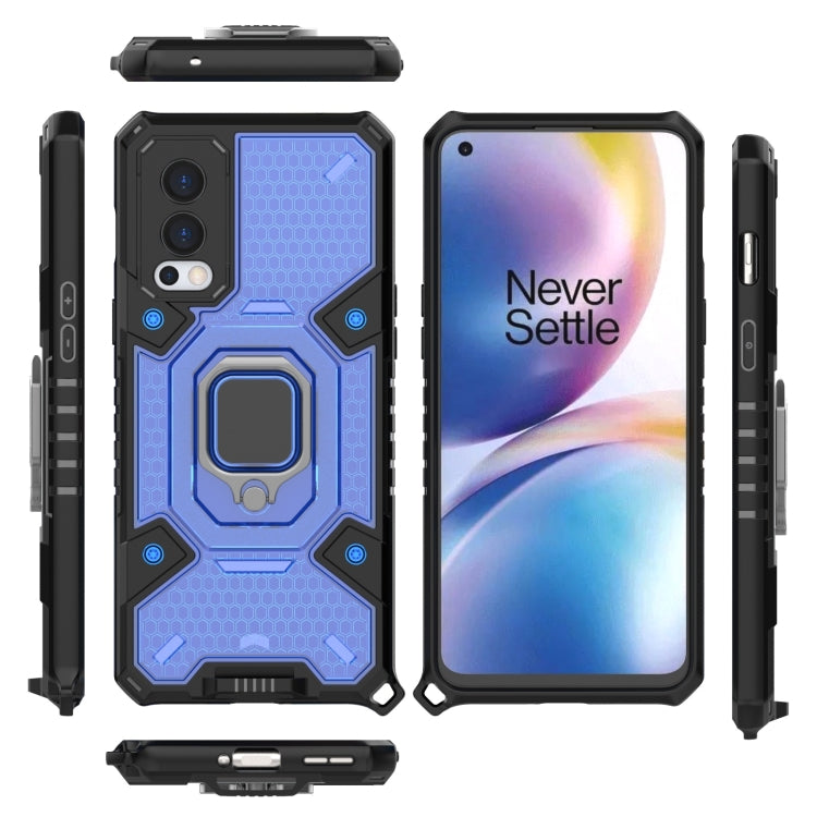 For OnePlus Nord 2 5G Space PC+TPU Shockproof Case with Ring Holder
