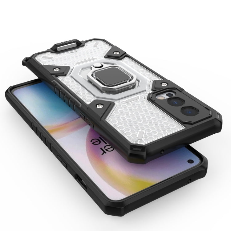 For OnePlus Nord 2 5G Space PC+TPU Shockproof Case with Ring Holder