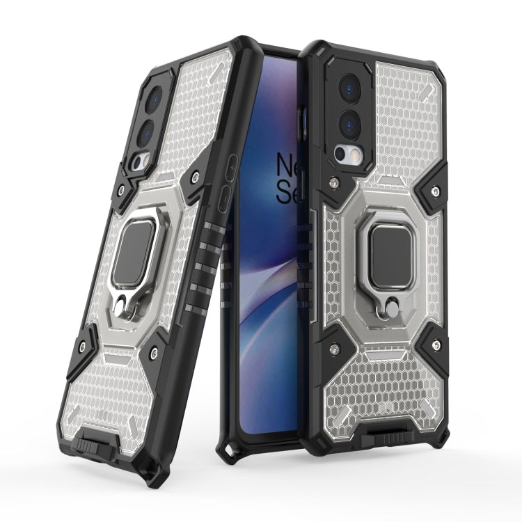 For OnePlus Nord 2 5G Space PC+TPU Shockproof Case with Ring Holder