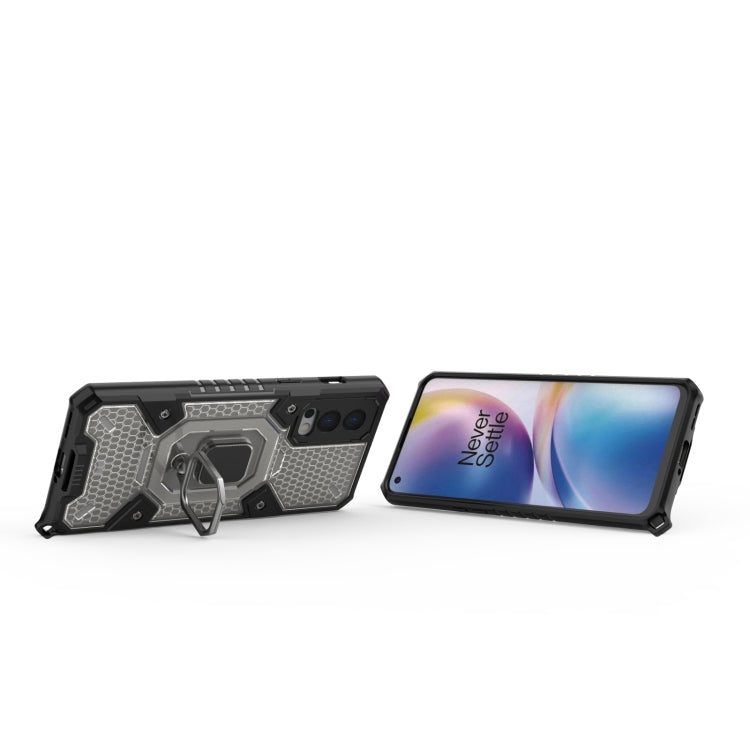 For OnePlus Nord 2 5G Space PC+TPU Shockproof Case with Ring Holder