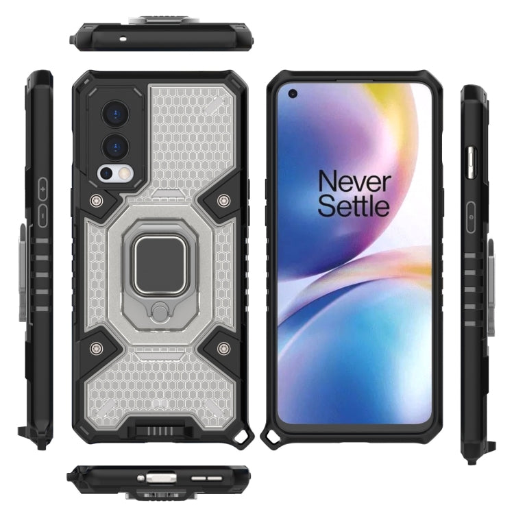 For OnePlus Nord 2 5G Space PC+TPU Shockproof Case with Ring Holder