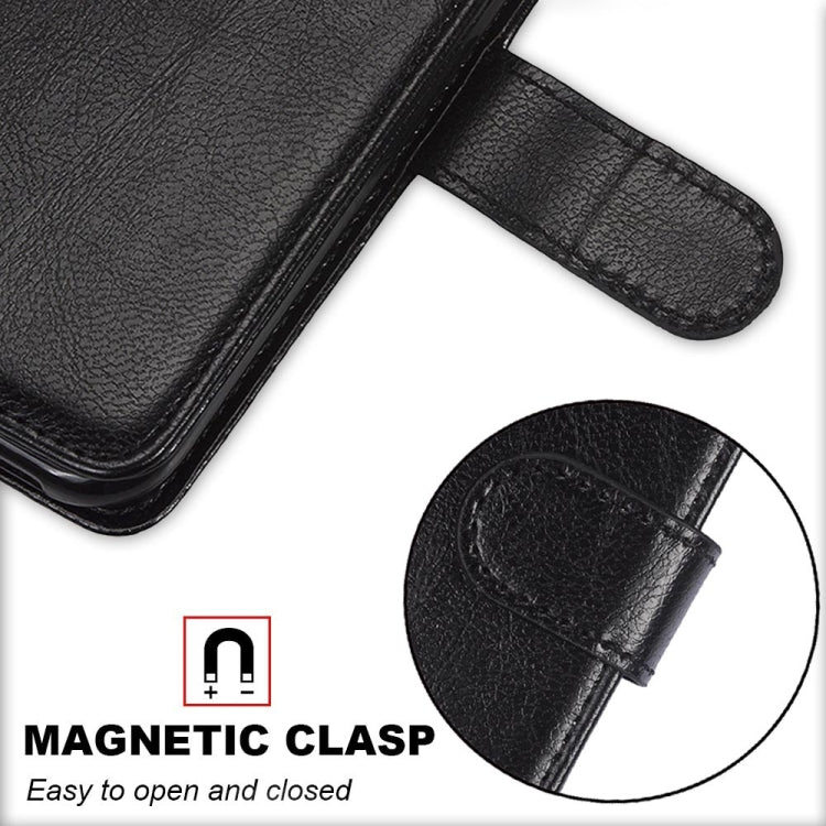 For iPhone 13 mini Pure Color Horizontal Flip PU Leather Case with Holder & Card Slots & Wallet & Photo Frame