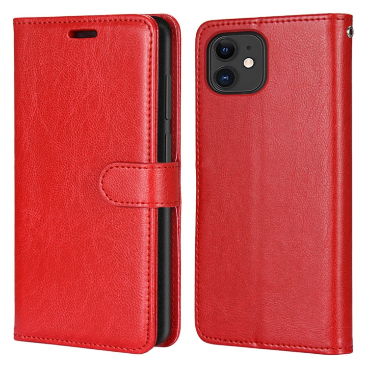 For iPhone 13 mini Pure Color Horizontal Flip PU Leather Case with Holder & Card Slots & Wallet & Photo Frame