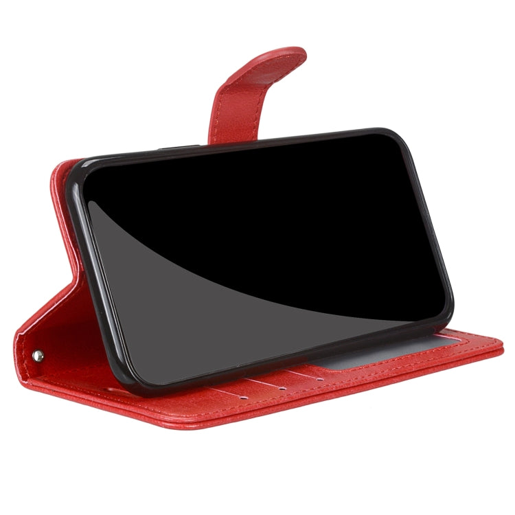 For iPhone 13 mini Pure Color Horizontal Flip PU Leather Case with Holder & Card Slots & Wallet & Photo Frame