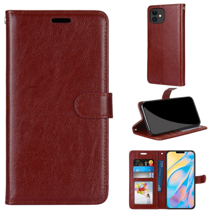 For iPhone 13 mini Pure Color Horizontal Flip PU Leather Case with Holder & Card Slots & Wallet & Photo Frame