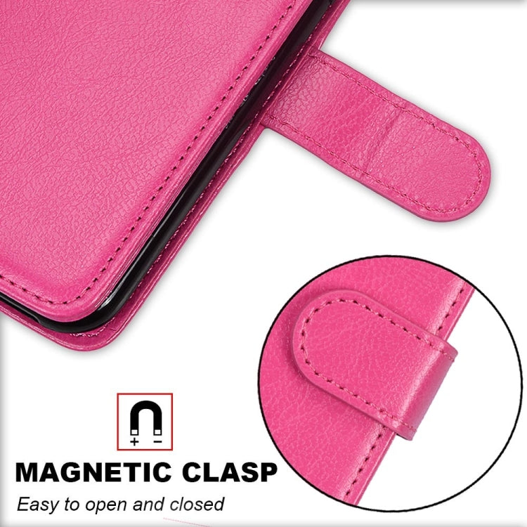For iPhone 13 mini Pure Color Horizontal Flip PU Leather Case with Holder & Card Slots & Wallet & Photo Frame