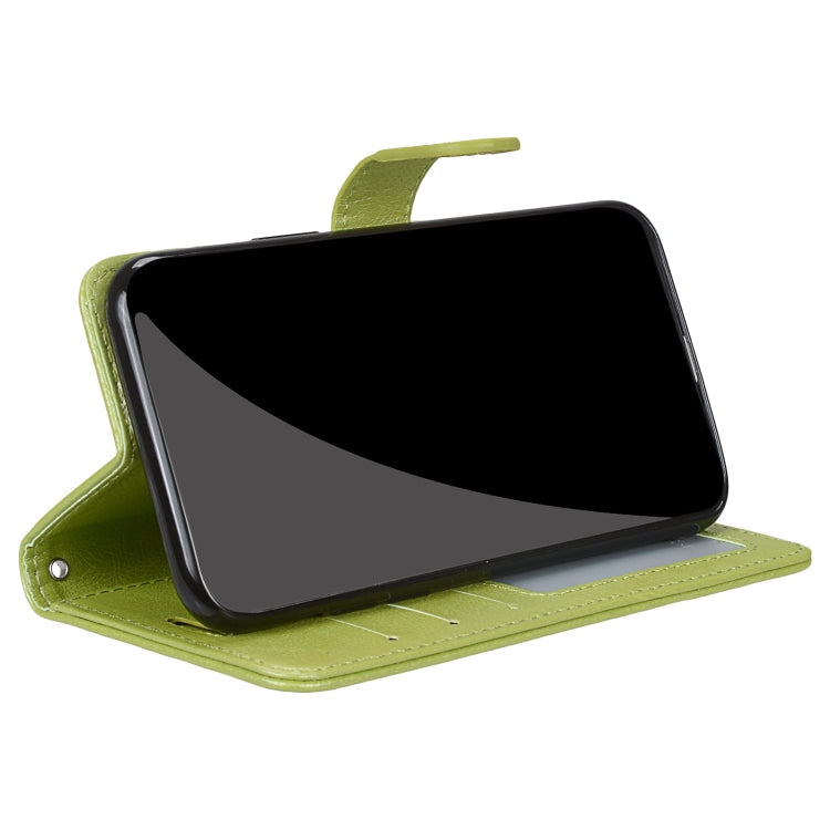 For iPhone 13 mini Pure Color Horizontal Flip PU Leather Case with Holder & Card Slots & Wallet & Photo Frame