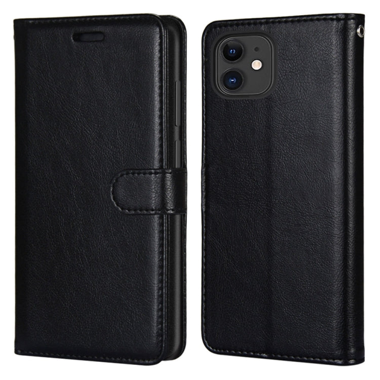 For iPhone 13 Pure Color Horizontal Flip PU Leather Case with Holder & Card Slots & Wallet & Photo Frame