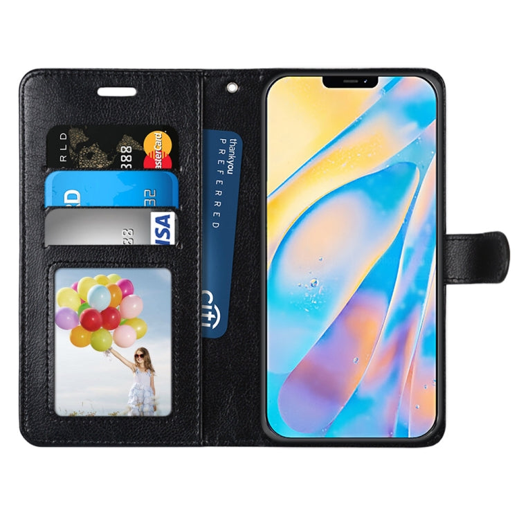 For iPhone 13 Pure Color Horizontal Flip PU Leather Case with Holder & Card Slots & Wallet & Photo Frame