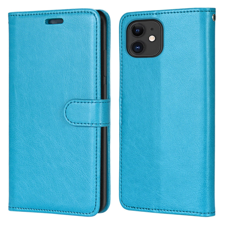 For iPhone 13 Pure Color Horizontal Flip PU Leather Case with Holder & Card Slots & Wallet & Photo Frame