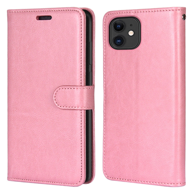 For iPhone 13 Pure Color Horizontal Flip PU Leather Case with Holder & Card Slots & Wallet & Photo Frame