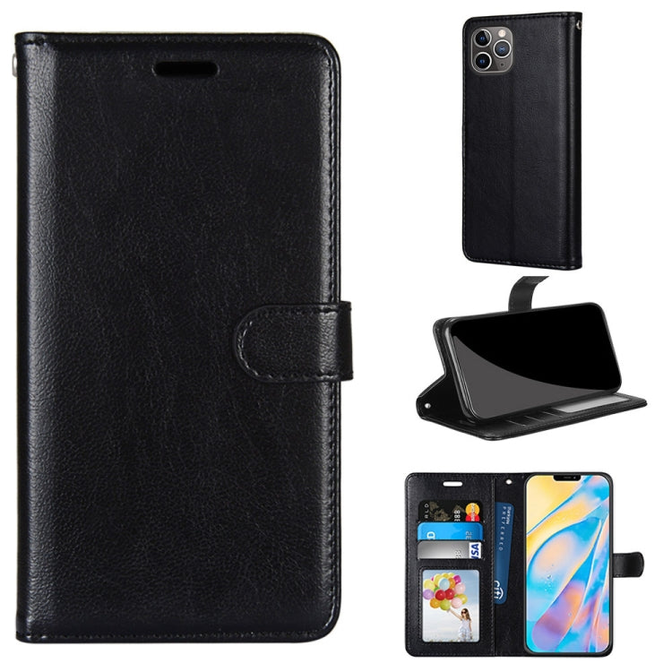 For iPhone 13 Pro Pure Color Horizontal Flip PU Leather Case with Holder & Card Slots & Wallet & Photo Frame