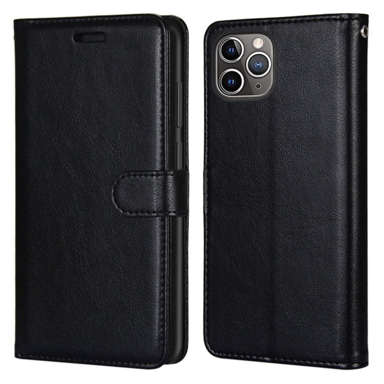 For iPhone 13 Pro Pure Color Horizontal Flip PU Leather Case with Holder & Card Slots & Wallet & Photo Frame