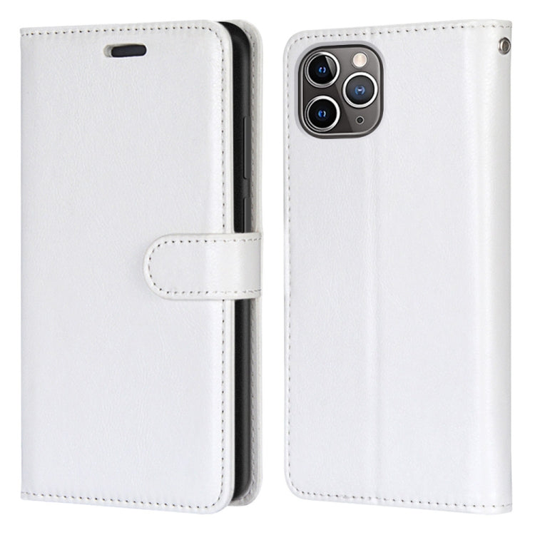 For iPhone 13 Pro Pure Color Horizontal Flip PU Leather Case with Holder & Card Slots & Wallet & Photo Frame