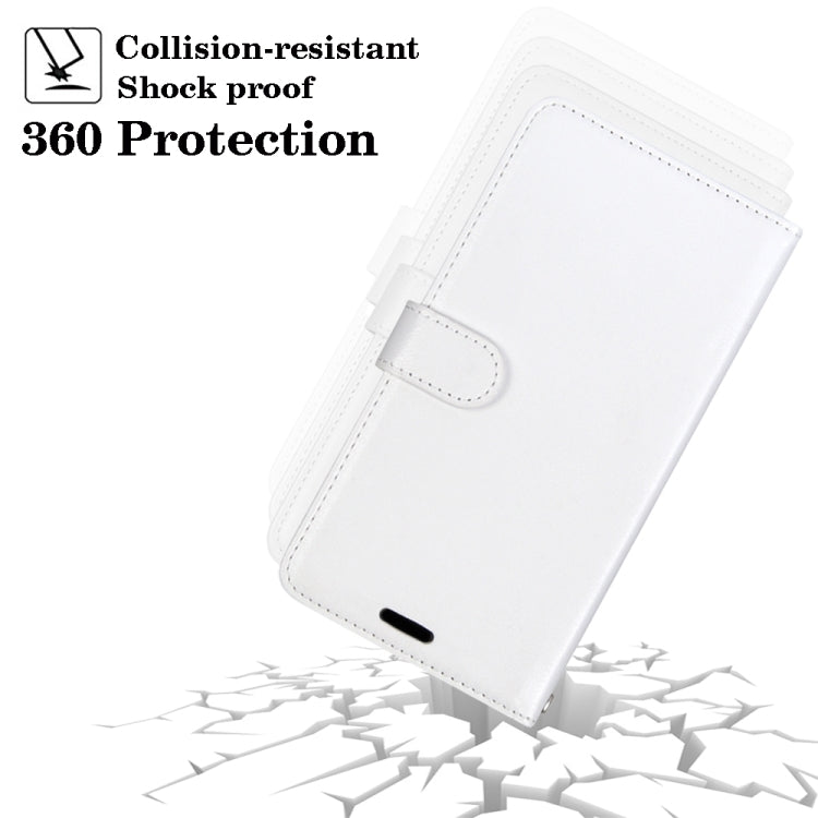 For iPhone 13 Pro Pure Color Horizontal Flip PU Leather Case with Holder & Card Slots & Wallet & Photo Frame