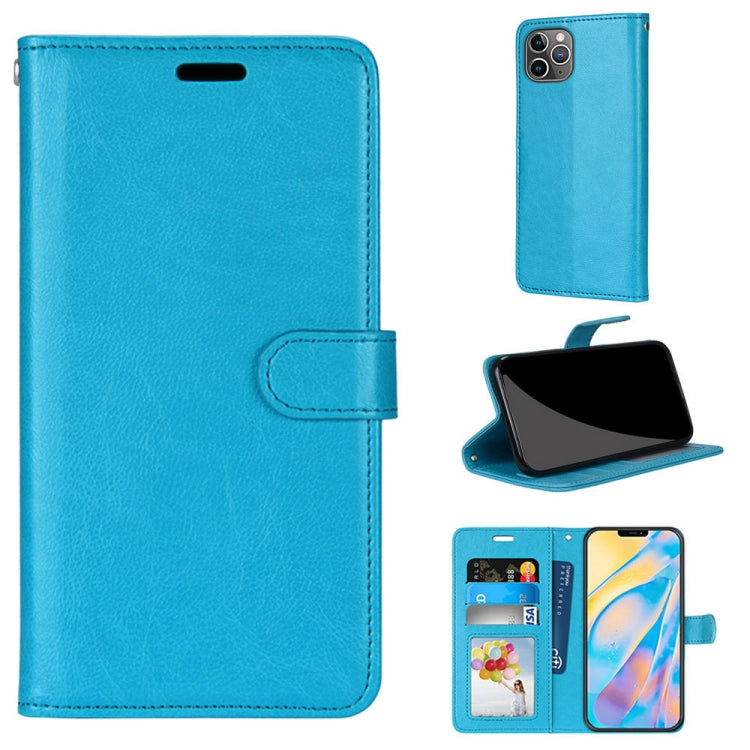 For iPhone 13 Pro Pure Color Horizontal Flip PU Leather Case with Holder & Card Slots & Wallet & Photo Frame