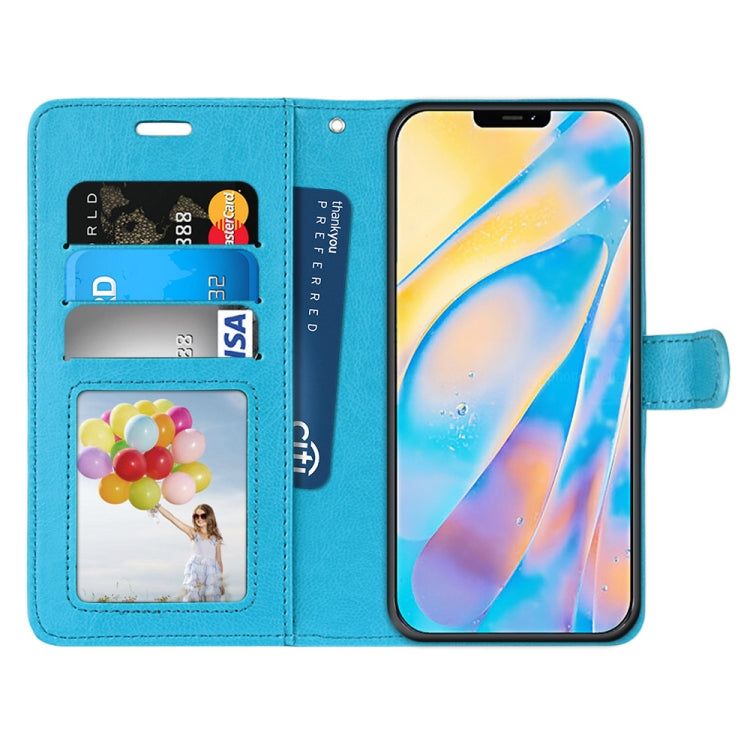 For iPhone 13 Pro Pure Color Horizontal Flip PU Leather Case with Holder & Card Slots & Wallet & Photo Frame