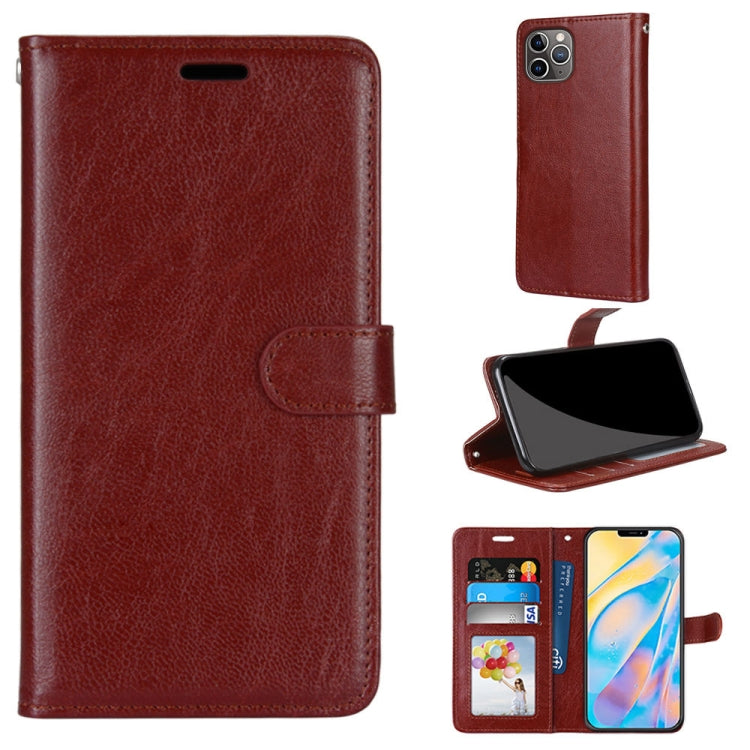 For iPhone 13 Pro Pure Color Horizontal Flip PU Leather Case with Holder & Card Slots & Wallet & Photo Frame
