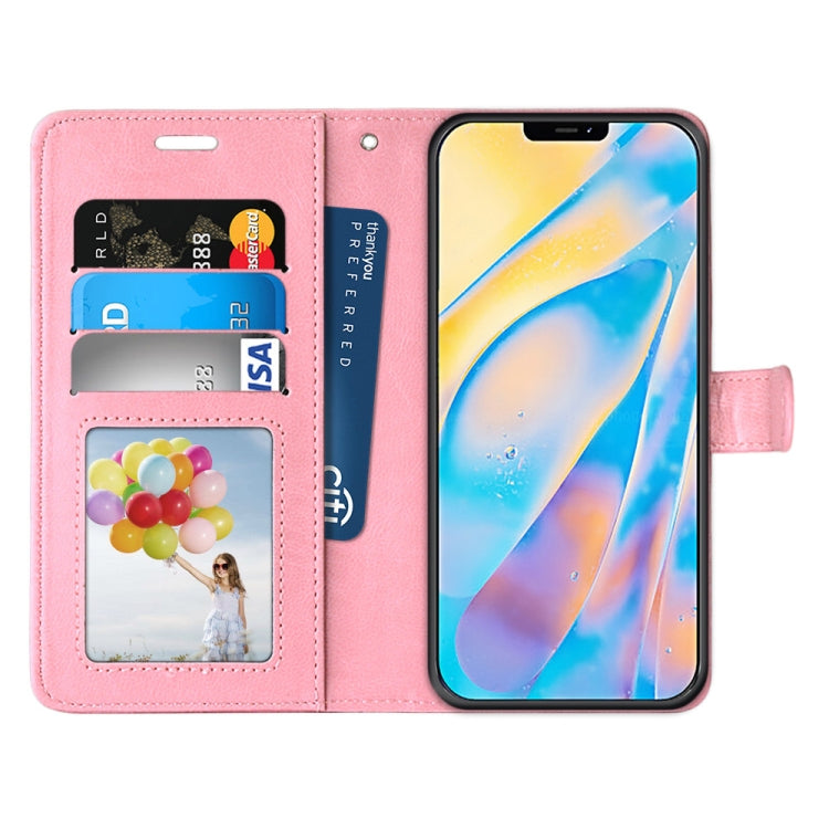 For iPhone 13 Pro Pure Color Horizontal Flip PU Leather Case with Holder & Card Slots & Wallet & Photo Frame