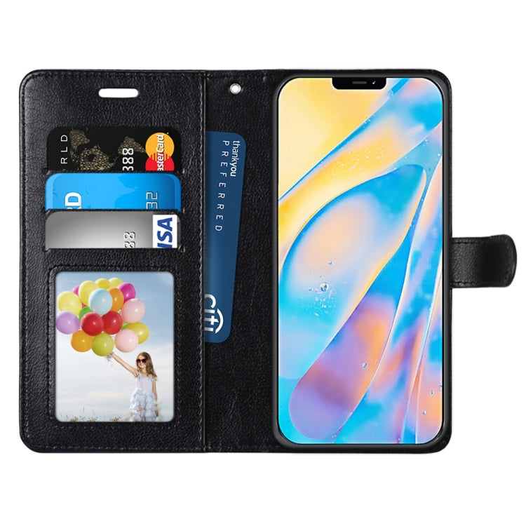 For iPhone 13 Pro Max Pure Color Horizontal Flip PU Leather Case with Holder & Card Slots & Wallet & Photo Frame