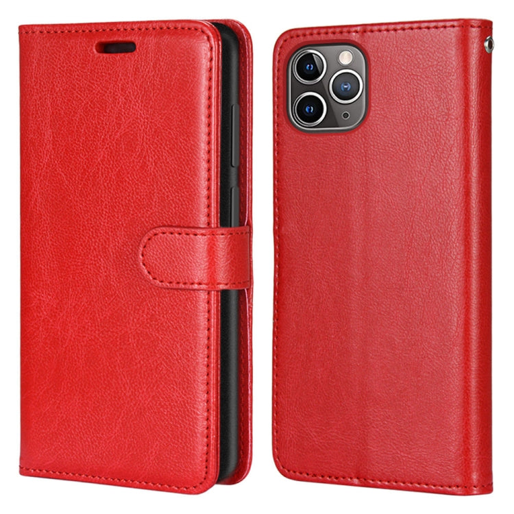 For iPhone 13 Pro Max Pure Color Horizontal Flip PU Leather Case with Holder & Card Slots & Wallet & Photo Frame