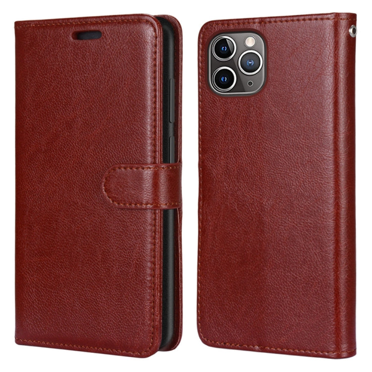 For iPhone 13 Pro Max Pure Color Horizontal Flip PU Leather Case with Holder & Card Slots & Wallet & Photo Frame