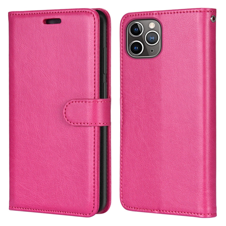 For iPhone 13 Pro Max Pure Color Horizontal Flip PU Leather Case with Holder & Card Slots & Wallet & Photo Frame