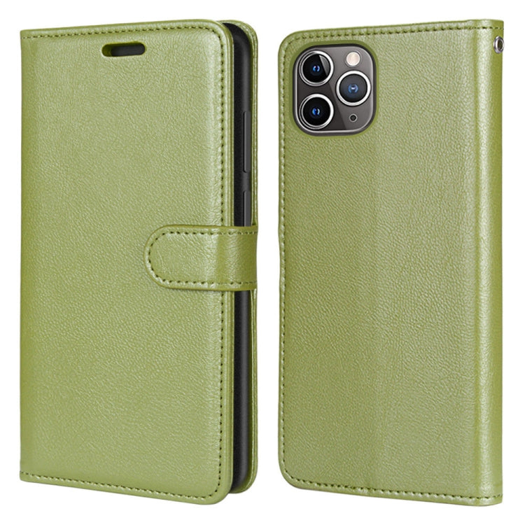 For iPhone 13 Pro Max Pure Color Horizontal Flip PU Leather Case with Holder & Card Slots & Wallet & Photo Frame