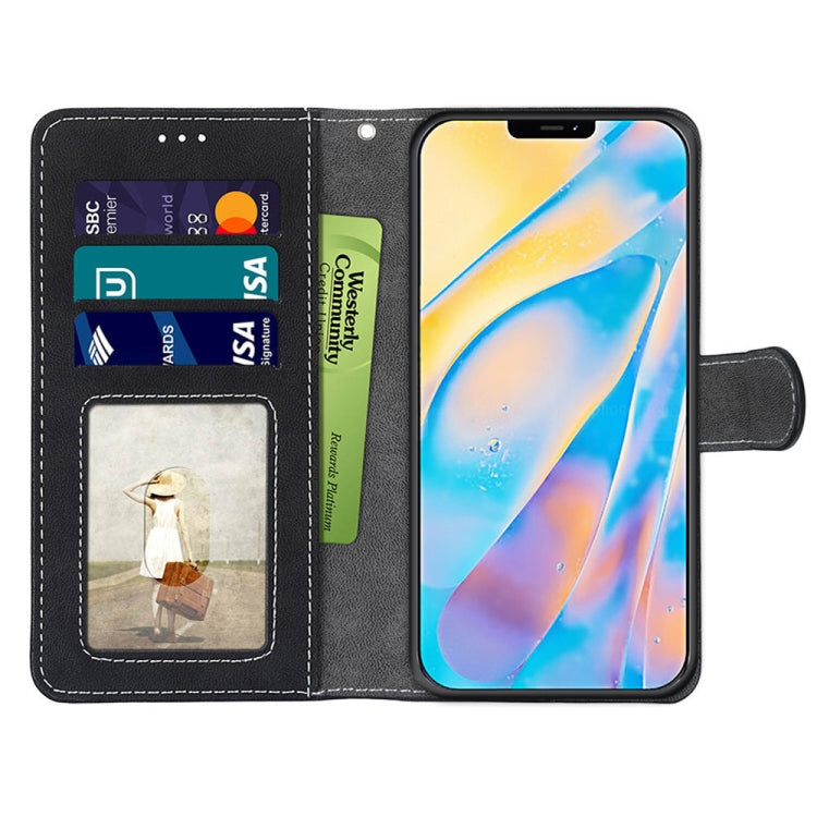 For iPhone 13 mini Retro Frosted Horizontal Flip PU Leather Case with Holder & Card Slots & Wallet & Photo Frame