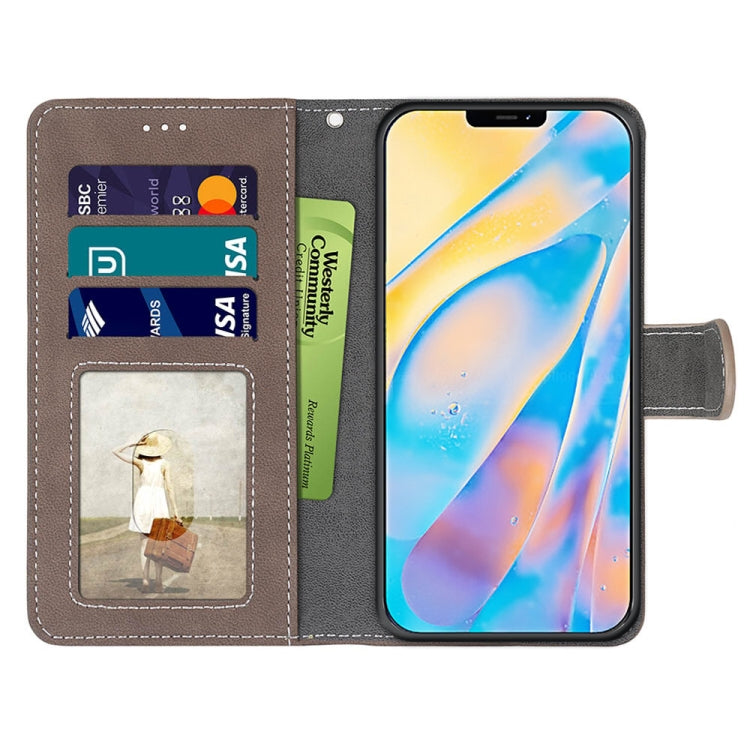 For iPhone 13 mini Retro Frosted Horizontal Flip PU Leather Case with Holder & Card Slots & Wallet & Photo Frame