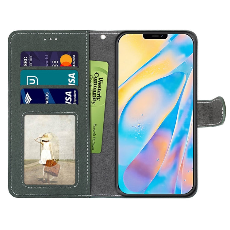 For iPhone 13 mini Retro Frosted Horizontal Flip PU Leather Case with Holder & Card Slots & Wallet & Photo Frame