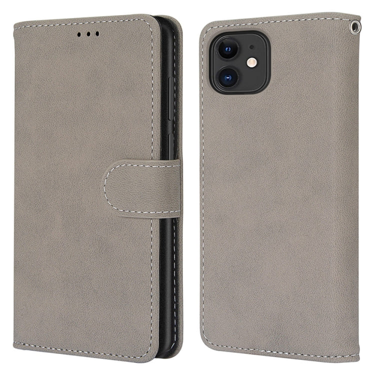 For iPhone 13 mini Retro Frosted Horizontal Flip PU Leather Case with Holder & Card Slots & Wallet & Photo Frame
