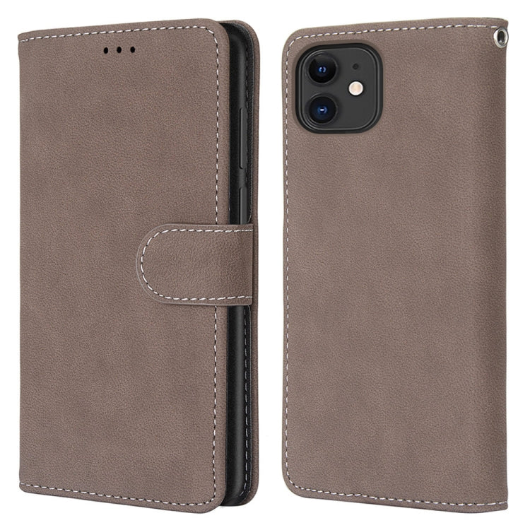 For iPhone 13 Retro Frosted Horizontal Flip PU Leather Case with Holder & Card Slots & Wallet & Photo Frame