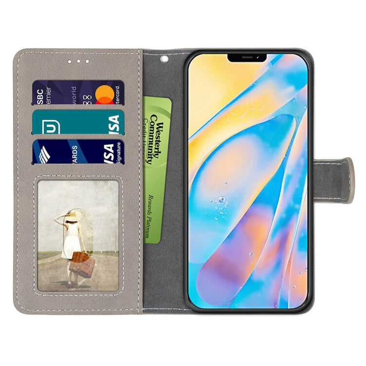 For iPhone 13 Retro Frosted Horizontal Flip PU Leather Case with Holder & Card Slots & Wallet & Photo Frame