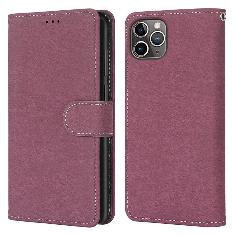 For iPhone 13 Pro Max Retro Frosted Horizontal Flip PU Leather Case with Holder & Card Slots & Wallet & Photo Frame
