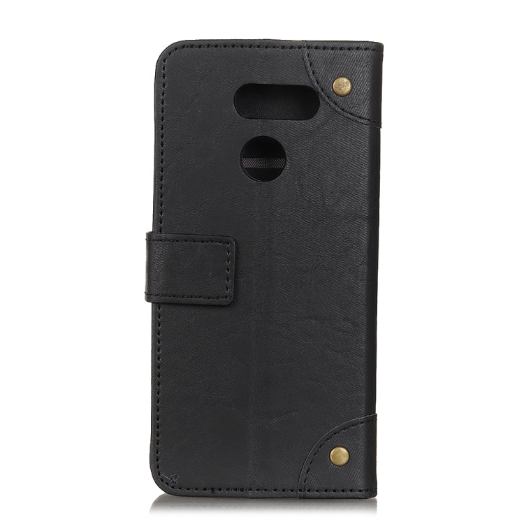 For LG K40s Copper Buckle Retro Crazy Horse Texture Horizontal Flip Leather Case with Holder & Card Slots & Wallet
