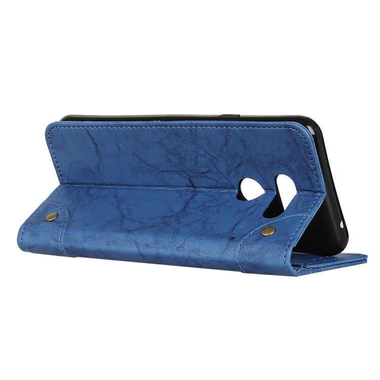 For LG K50s Copper Buckle Retro Crazy Horse Texture Horizontal Flip Leather Case with Holder & Card Slots & Wallet