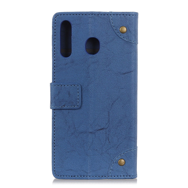 For Motorola G8 Plus Copper Buckle Retro Crazy Horse Texture Horizontal Flip Leather Case with Holder & Card Slots & Wallet