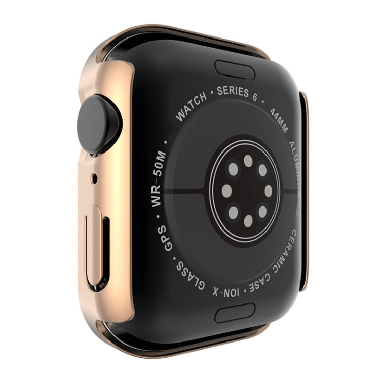 Electroplating PC Double Rows Diamond Protective Case with Tempered Glass Film For Apple Watch Series 3 & 2 & 1 38mm