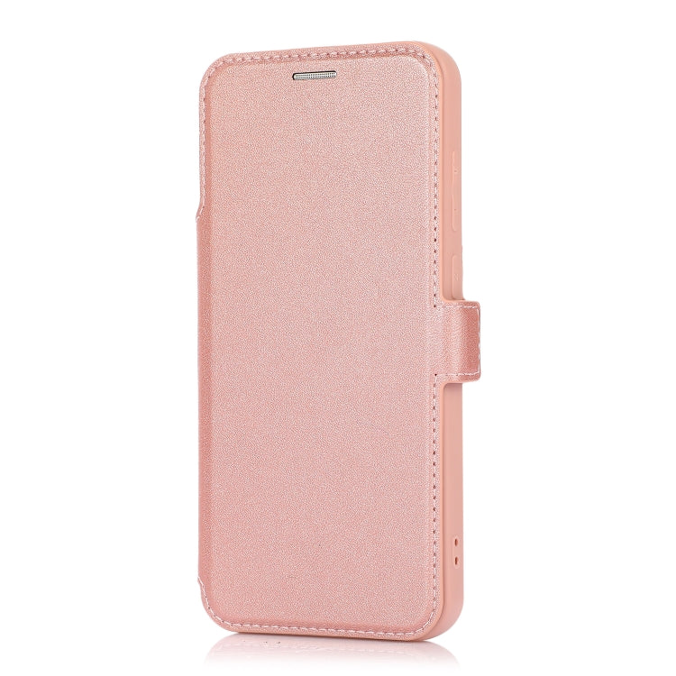 Push Window Double Buckle PU + Silicone Horizontal Flip Leather Case with Holder & Card Slot For Samsung Galaxy A11