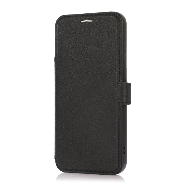 Push Window Double Buckle PU + Silicone Horizontal Flip Leather Case with Holder & Card Slot For Samsung Galaxy A11