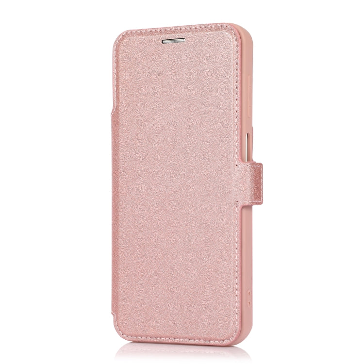 Push Window Double Buckle PU + Silicone Horizontal Flip Leather Case with Holder & Card Slot For Samsung Galaxy A12