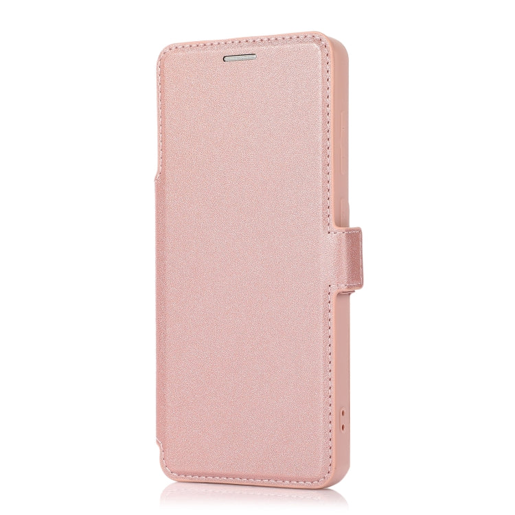 Push Window Double Buckle PU + Silicone Horizontal Flip Leather Case with Holder & Card Slot For Samsung Galaxy A31